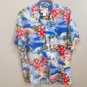 Mens size Medium Vintage Paradise Found Shirt Florida Themed